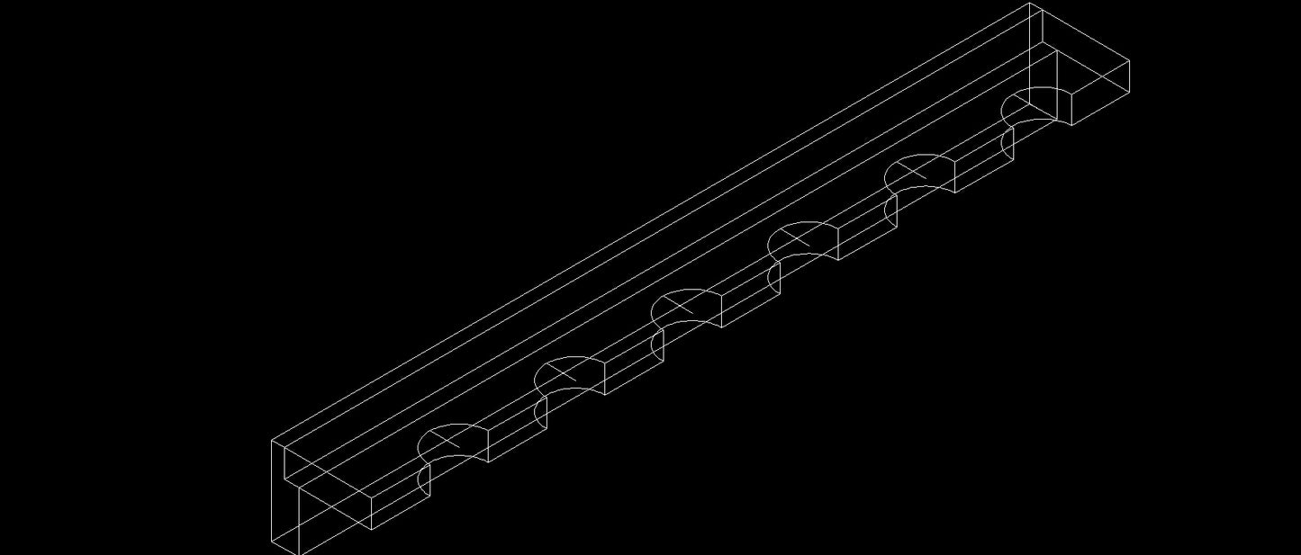 6 Gun Top Rack - special 4.0" spacing