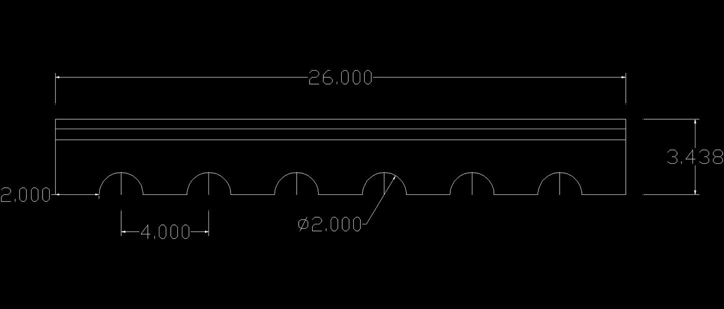 6 Gun Top Rack - special 4.0" spacing